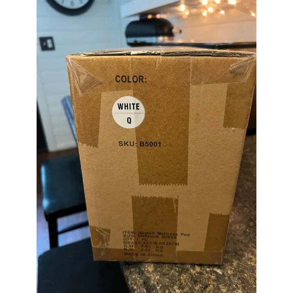 New JUSTLET Queen Size Heated Mattress Pad, Electric Bed Warmer 9 Heat Settings - Picture 6 of 9